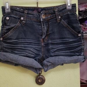 Denim shorts